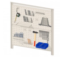 Панель перфорированная с аксессуарами для инструмента